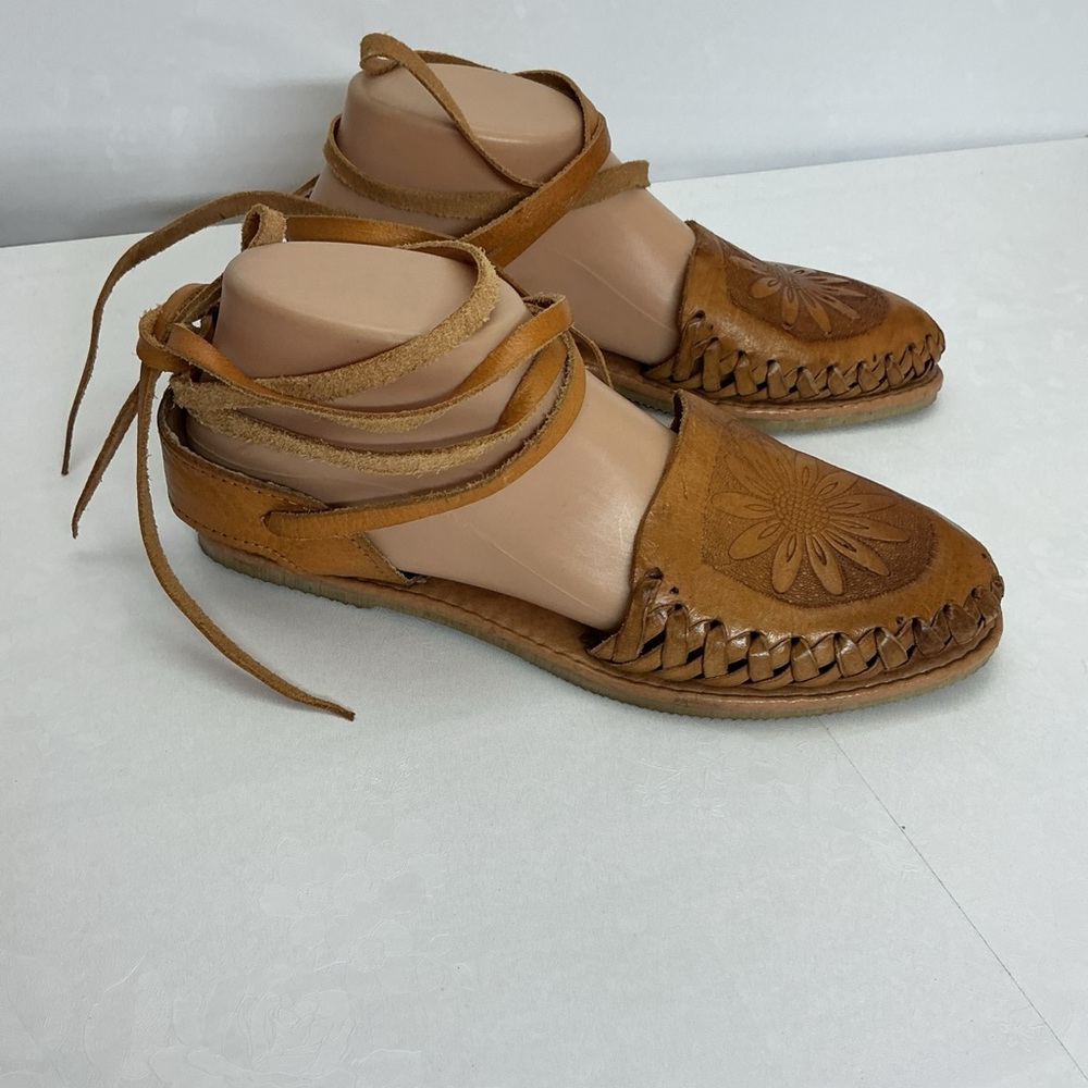 Brown Leather Women's Shoes - Picture 2 of 5